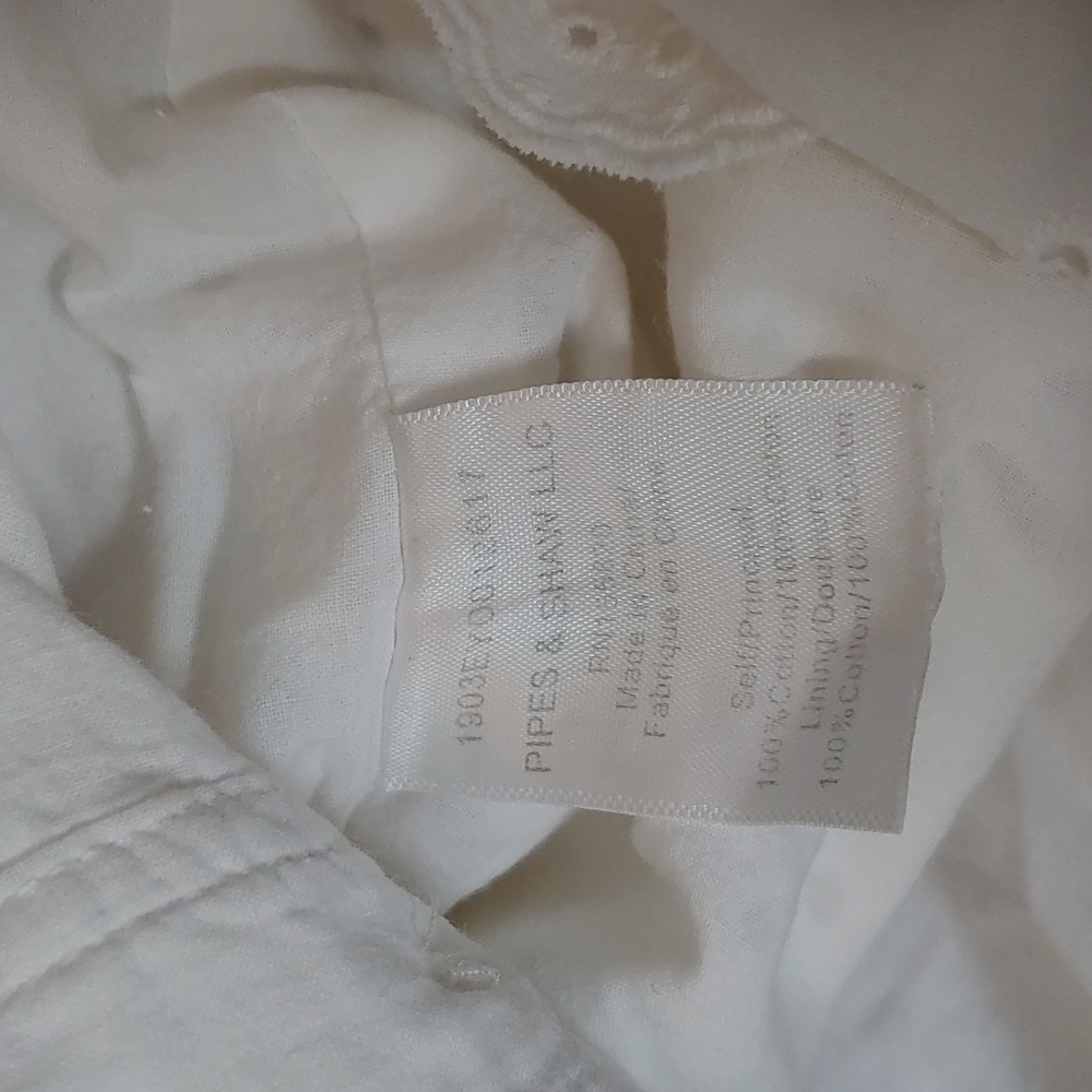 Veronica Beard White Eyelet Button-Down Mini Dress - Picture 9 of 15
